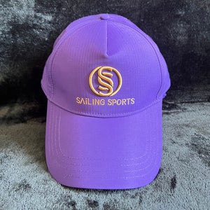 Sailing Sports Golden embroidery Purple Strap Back cap hat Unisex nWOT