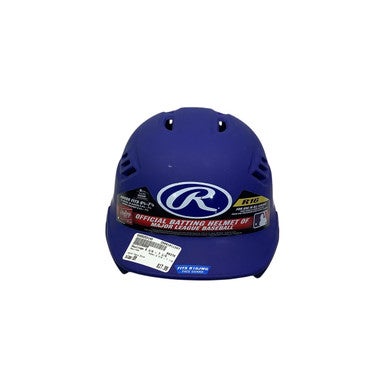 Used Rawlings 6 3/8 - 7 1/8 Batting Helmet No Mask Navy Blue SM 11347-S000253145