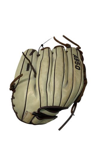 Used Wilson A950 BB/SB Glove RH Throw White 12" 11347-S000253076