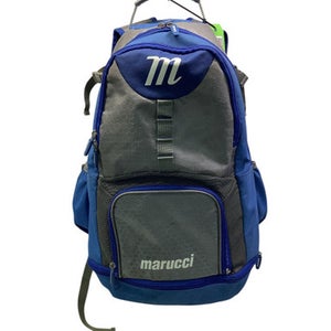 Used Marucci 2 BAT BACKPACK BB/SB Player Backpack Grey And Royal Blue 11347-S000253065
