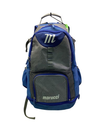 Used Marucci 2 BAT BACKPACK BB/SB Player Backpack Grey And Royal Blue 11347-S000253065