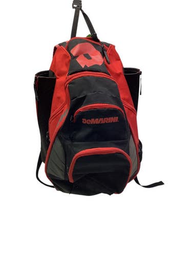 Used Demarini DEMARINI BACK PACK BB/SB Player Carry Bag Black And Red 11347-S000253057