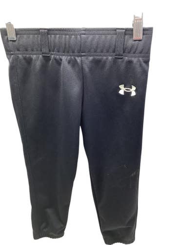 Used Under Armour BLACK BB PANTS BB/SB Pant Boys Black XS 11347-S000253037