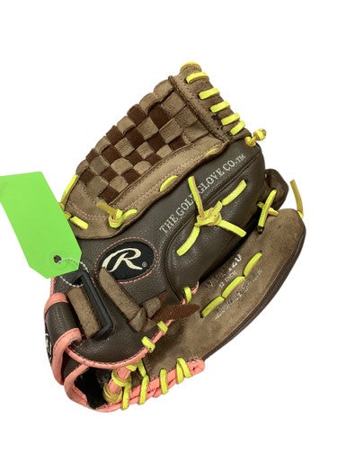 Used Rawlings FAST PITCH BB/SB Glove RH Throw Brown 12" 11347-S000253025