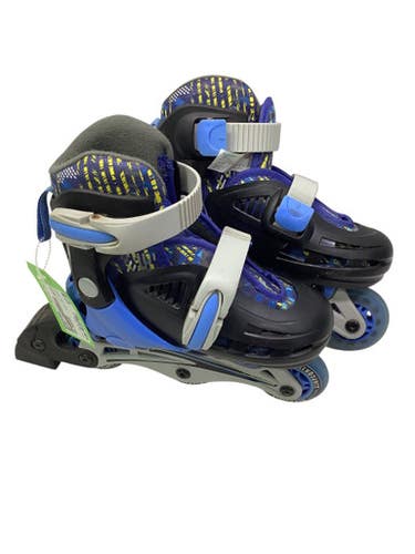 Used NEW BOUNCE Junior Rec Fitness Skates Royal Blue Adjustable 11347-S000252999