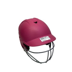 Used Adidas ADIDAS BB HELMET PINK W MASK Batting Helmet w/Mask Pink Fits all 11347-S000252966
