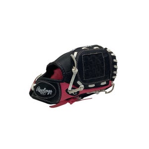 Used Rawlings PLAYER SERIES BB/SB Glove T-ball Black And Pink 8" 11347-S000252959