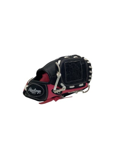Used Rawlings PLAYER SERIES BB/SB Glove T-ball Black And Pink 8" 11347-S000252959