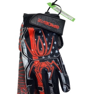 Used SPIDERZ BATTING GLOVES BB/SB Batting Gloves Red XL 11347-S000252941