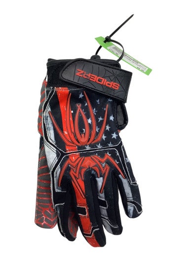 Used SPIDERZ BATTING GLOVES BB/SB Batting Gloves Red XL 11347-S000252941