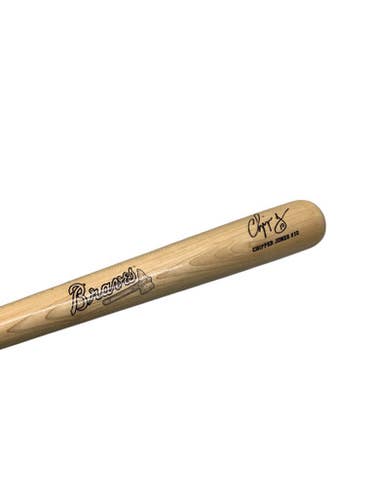 Used BRAVES CHIPPER JONES SOUVENIR BB/SB Wood Bat 27" 11347-S000252924