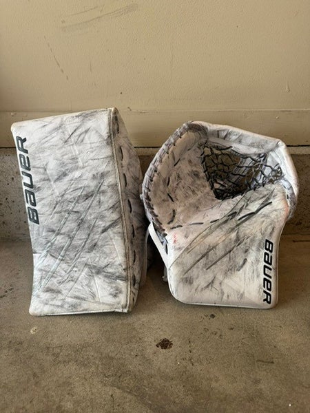 2022 Bauer Hyperlite Full Right (Used) Glove and Blocker