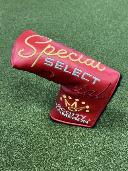 EXCELLENT Scotty Cameron Special Select Blade Putter Headcover Red Gold