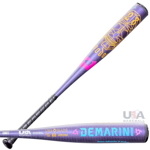New 2026 DeMarini Voodoo One USA Bat WBD2360010 (-11) FREE SHIPPING
