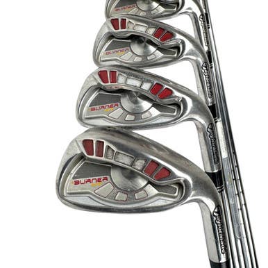 Used Taylormade BURNER HT Men's RH Iron Set 5I-PW Stiff Flex Steel Shaft 11506-S000272908