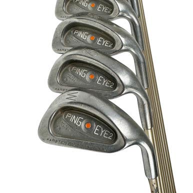 Used Ping EYE 2+ ORANGE DOT Men's RH Iron Set 3I-PW Graphite Shaft 11506-S000273336