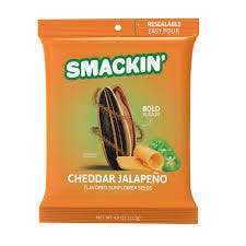 New Smackin' Sunflower Seeds 4oz Cheddar Jalapeno 11506-50M4CHEDJALEP