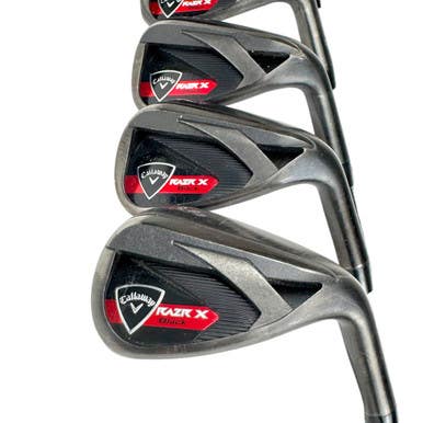 Used Callaway RAZR X BLACK Men's RH Iron Set 4I-SW Senior Flex Graphite Shaft 11506-S000275105