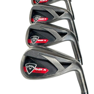 Used Callaway RAZR X BLACK Men's RH Iron Set 4I-SW Senior Flex Graphite Shaft 11506-S000275105