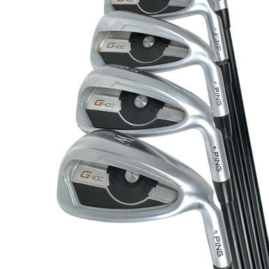 Used Ping G400 RED DOT Men's RH Iron Set 6I-PW Senior Flex Graphite Shaft 11506-S000277106