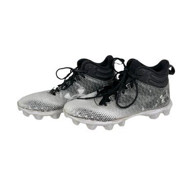 Used Under Armour Football Cleats Black And White Men's 7 11506-S000277176