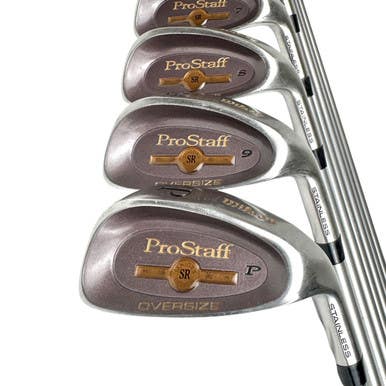 Used Wilson PROSTAFF OVERSIZE Men's RH Iron Set 3I-PW Senior Flex Graphite Shaft 11506-S000277183
