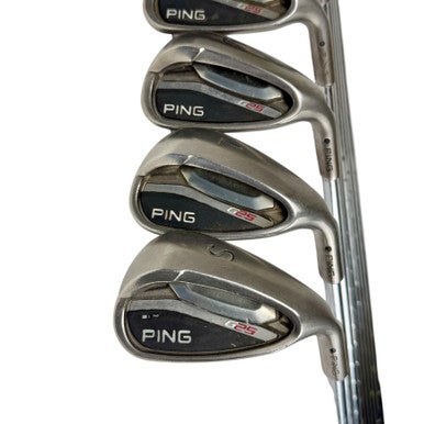 Used Ping G25 BLACK DOT Men's RH Iron Set 5I-SW Stiff Flex Steel Shaft 11506-S000281358