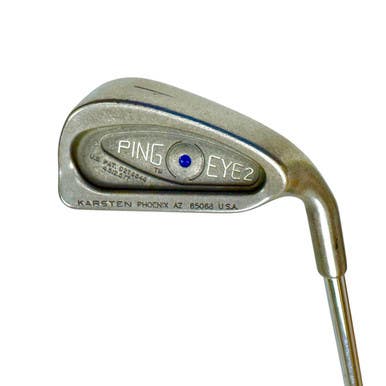 Used Ping EYE 2 BLUE DOT Men's RH 1 Iron Stiff Flex Steel Shaft 11506-S000281576