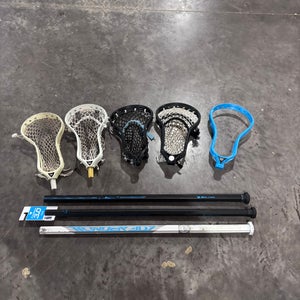 Bunch of lacrosse sticks, message for sale. No shipping