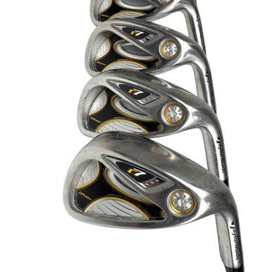 Used Taylormade R7 DRAW Men's RH Iron Set 4I-AW Stiff Flex Steel Shaft 11506-S000284231