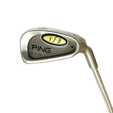 Used Ping I3 O-SIZE BLACK DOT Men's Right 6 Iron Stiff Flex Steel Shaft 11506-S000237488