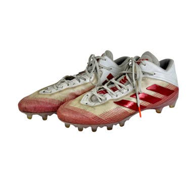 Used Adidas FREAK Football Cleats White Men's 14 11506-S000237549