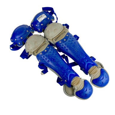Used Louisville Slugger WTLPGS514-STYRG Catcher's Leg Guard Youth 11506-S000258876