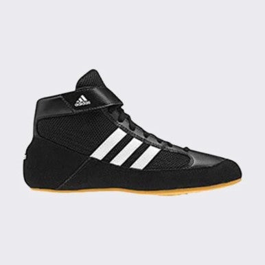 New Adidas HVC Wrestling Shoe Bk/Wh Size 04 11506-ADIAQ3325040