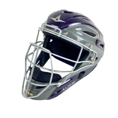 Used All-Star MVP2500-1 Catchers Helmet Purple 7 - 7.5 11506-S000265620