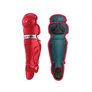 New Easton Gametime Youth Leg Guards Scarlet #GMETMELG 11506-RAWGMETMELGYSC