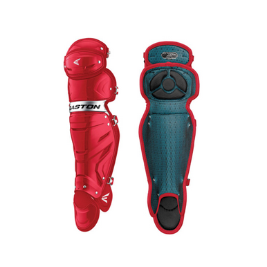 New Easton Gametime Youth Leg Guards Scarlet #GMETMELG 11506-RAWGMETMELGYSC