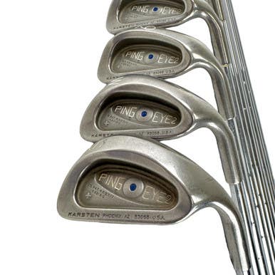 Used Ping EYE 2+ BLUE DOT Men's RH Iron Set 2I-SW Stiff Flex Steel Shaft 11506-S000275529