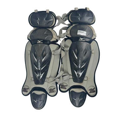 Used Mizuno SAMURAI Catchers Leg Guards Black Adult 11506-S000277266