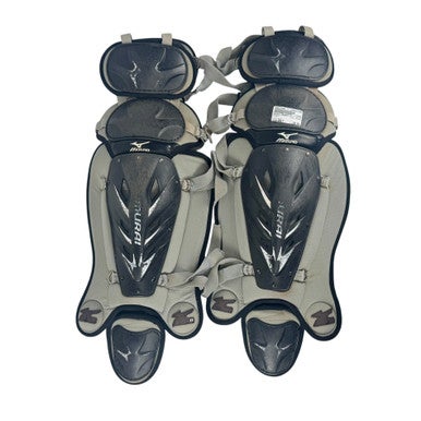 Used Mizuno SAMURAI Catchers Leg Guards Black Adult 11506-S000277266