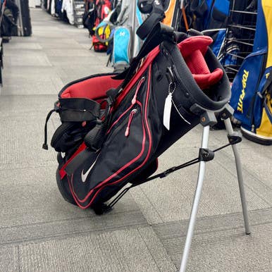 Used Nike Jr Stand Bag Black And Red 11506-S000277339