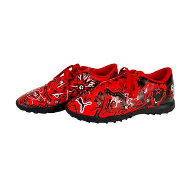 Used Puma PULSIC Soccer Turf Shoes Red Junior 02 11506-S000277370