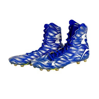 Used Under Armour HIGHLIGHT Football Cleats Royal Blue Men's 11 11506-S000277413