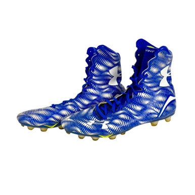 Used Under Armour HIGHLIGHT Football Cleats Royal Blue Men's 11 11506-S000277413
