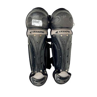 Used Champro CG12 Catchers Leg Guards Black Youth 11506-S000277596