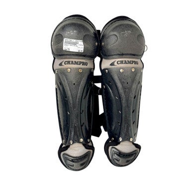 Used Champro CG12 Catchers Leg Guards Black Youth 11506-S000277596