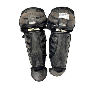Used Wilson Catchers Leg Guards Black Youth 11506-S000277598