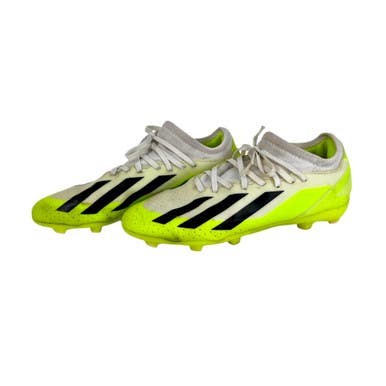 Used Adidas X CRAZYFAST Soccer Cleats Optic Yellow Junior 5.5 11506-S000277666