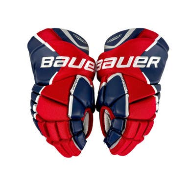 Used Bauer VAPOR X30 Hockey Gloves Navy Blue/ Red 12" 11506-S000277716