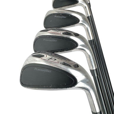 Used Powerbilt EX-550 Men's RH Iron Hybrid Set 6H-PW Regular Flex Graphite Shaft 11506-S000278871